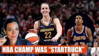 NBA LEGEND and dad to KLAY THOMPSON, says he was “STARSTRUCK” when he saw CAITLIN CLARK in person!