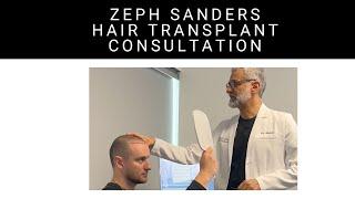 Zeph Sanders Hair Transplant Consultation with Parsa Mohebi Hair Restoration