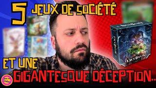 5 jeux de société et deux grosses déceptions !