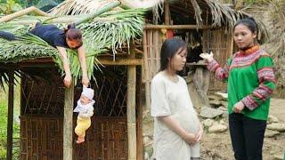 Single mother: Ly Tieu Ca's younger sister, 16 years old, built her own house, 50% complete