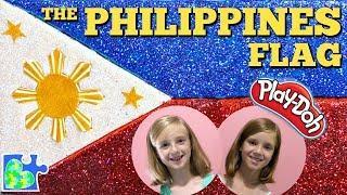 Play-Doh FLAG of the PHILIPPINES ! || Flags of the World || Bandera de las Filipinas