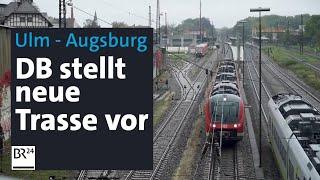 Bahnprojekt:  DB stellt neue Trasse Ulm-Augsburg vor | Abendschau | BR24