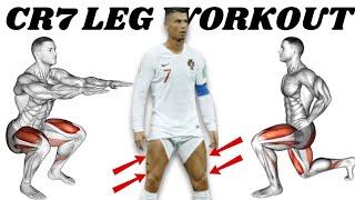 Cristiano Ronaldo's Home Leg Workout - Get Strong Leg Muscles Like Ronaldo! | No Equipment