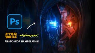 Darth Maul CYBERPUNK Version | Photoshop Manipulation