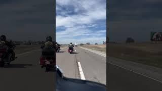 Hubby with his friends on the bike headed to Oklahoma! #bikers #harleydavidson  #travelling