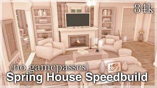 Bloxburg - Spring House Speedbuild (no gamepasses) | interior + full tour