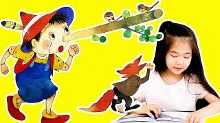 8살 뽀이가 읽어주는 영어동화책 피노키오 책읽기 Pinocchio in English Story for Kids bedtime