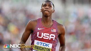 Erriyon Knighton blasts into 200m World Championship final with dominant semi win | NBC Sports