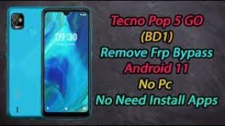 Tecno Pop 5 Go | Tecno BD1 frp bypass without PC | no apk installation | tekteazer solutions