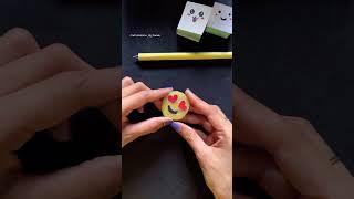 Diy Emoji pen decoration idea/Cute emoji pen/paper craft/school supplies #shorts #ytshorts #viral