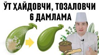 ЎТ ҲАЙДОВЧИ, ЎТ ПУФАГИНИ ТУЗ ВА ҚУМДАН ТОЗАЛОВЧИ ТАБИИЙ ДАМЛАМА ГИЁҲЛАР ҲАҚИДА ИСЧАНОВ