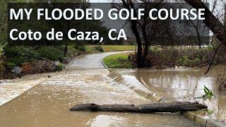 Flooded Golf Course, Coto de Caza, California.  Tour of our Gobernadora Creek