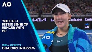 Mirra Andreeva On-Court Interview | Australian Open 2025 First Round