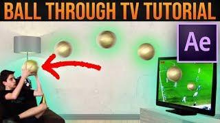 Kicking BALL THROUGH TV (Magic Trick)│After Effects VFX Tutorial