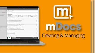 Masterspec mDocs Training | Creating and Managing Your mDocs