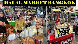 [4k TH] Halal Street Food In Bangkok, Thailand | YOU MUST GO THIS MUSLIM FRIENDLY FOOD PARADISE 2024