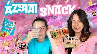 HATALMAS ÁZSIA SNACK KÓSTOLÁS  TELESZKÓPOS SZÍVÓSZÁL ÉS ZSELÉ BALESET ?! I Rózsahegyi Csenge