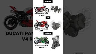 Boxer 4 vs V4 vs Inline 4 Engine Animations & Sounds