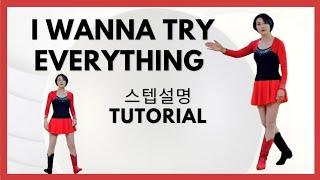 I Wanna Try Everything /Intermediate 아이 워너 트라이 에브리씽 고급라인댄스/스텝설명