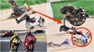 Luca Salvadori and Didier Grams horrible bike crash! Frohburg International Road Racing Championship