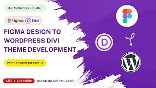 Figma to WordPress Divi Theme Development | Divi | Restaurant Food Theme | Homepage Part - 2