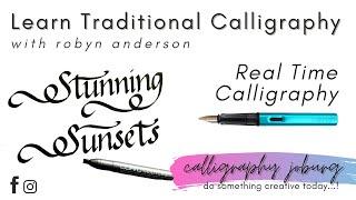 Traditional Calligraphy - Italics Real Time Lettering