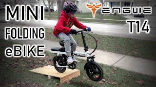 Engwe T14 Mini Folding eBike Review - 4X Suspension - 20 MPH