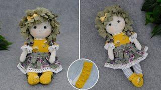 You can't buy such a doll in a store  Adorable sock doll  No sewing machine 