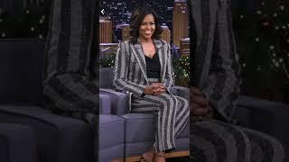 Michelle Obama 's grey outfit #celebrity #beauty #short