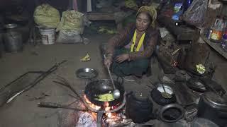 Nepali village || Cooking sinky vegetables in the village