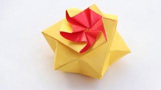 How to Make Origami Star Box Out Of Paper | Origami Star Box