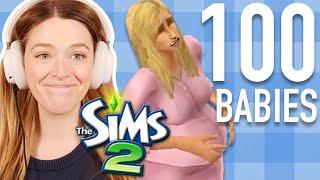 Can You Have 100 Babies In The Sims 2? | 100 BABY CHALLENGE