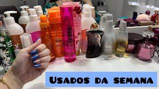 USADOS DA SEMANA - perfumes, hidratantes e esmalte da semana 