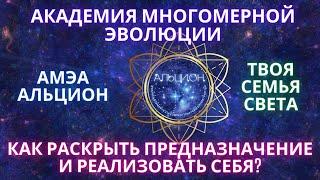  АКАДЕМИЯ МНОГОМЕРНОЙ ЭВОЛЮЦИИ АЛЬЦИОН ТВОЯ СЕМЬЯ СВЕТА КАК НАЙТИ ПРЕДНАЗНАЧЕНИЕ Фидря Юрий