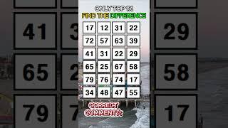 Find 3 pairs of identical.How old is your brain? numbers/Dementia Prevention Quizzes/Tests.No.401