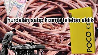 bakır ve sarıları satıp kızıma telefon aldım. #scrap #hurdatoplama #hurda #ekgelir