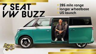 VW ID. Buzz 7-seater LWB Long Range EV MPV - FIRST LOOK