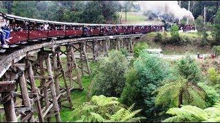 Puffing Billy - Take a trip along Australia's best known steam railway.