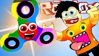 FIDGET SPINNERS ROBLOX мега СПИННЕР приключения мульт героя в Роблокс ирга от SPTV детский летсплей