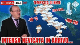 METEO - NEVE DEVASTANTE IN ARRIVO: L'ITALIA STA PER ESSERE SOMMERSA!