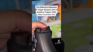 The Difference Between Trigger Stoppers and Adaptive Triggers (With Xbox Controller On) #Shorts