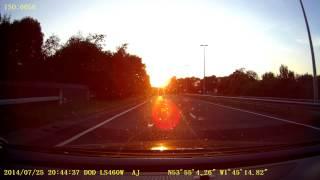 DOD LS460W Car DVR - 1080p - Direct Sunlight UK Driving