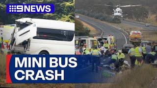 Several people seriously injured after minibus crash in NSW | 9 News Australia