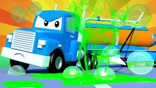 The Vaccum Truck - Carl the Super Truck - Car City ! Cars and Trucks Cartoon for kids