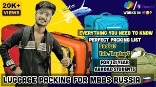 Things to pack while going to Russia for MBBS 🩺2024 | packing for abroad | luggage packing Guide |