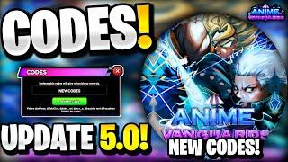 *NEW* All Working UPDATE 5.0 CODES FOR ANIME VANGUARDS! ROBLOX ANIME VANGUARDS CODES