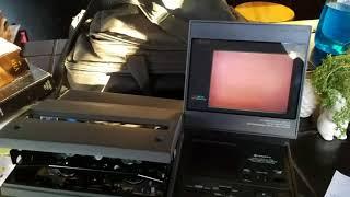 First Laptop Ever? Vintage Rare Hitachi VT-LC50A Portable VHS VCR with LCD screen