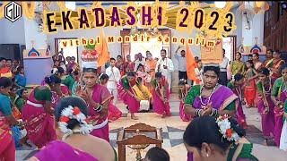 Ashadi Ekadashi 2023 Dindi Performance at Vithal Mandir Sanqulim Goa #ekadashi2023#dindi