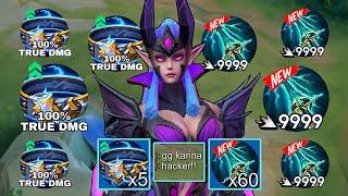 NEW KARINA 100% TRUE DAMAGE BUILD!! (insane damage) - Mobile Legends