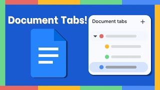 New Google Docs Document Tab!